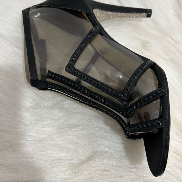 NIB Adrianna Papell Emilia Strappy Crystal Studded Heels -- 7.5M - Picture 8 of 12